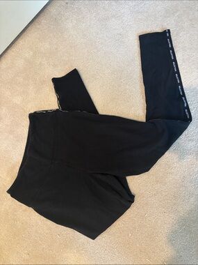 Hollister Black Leggings with Branded Side